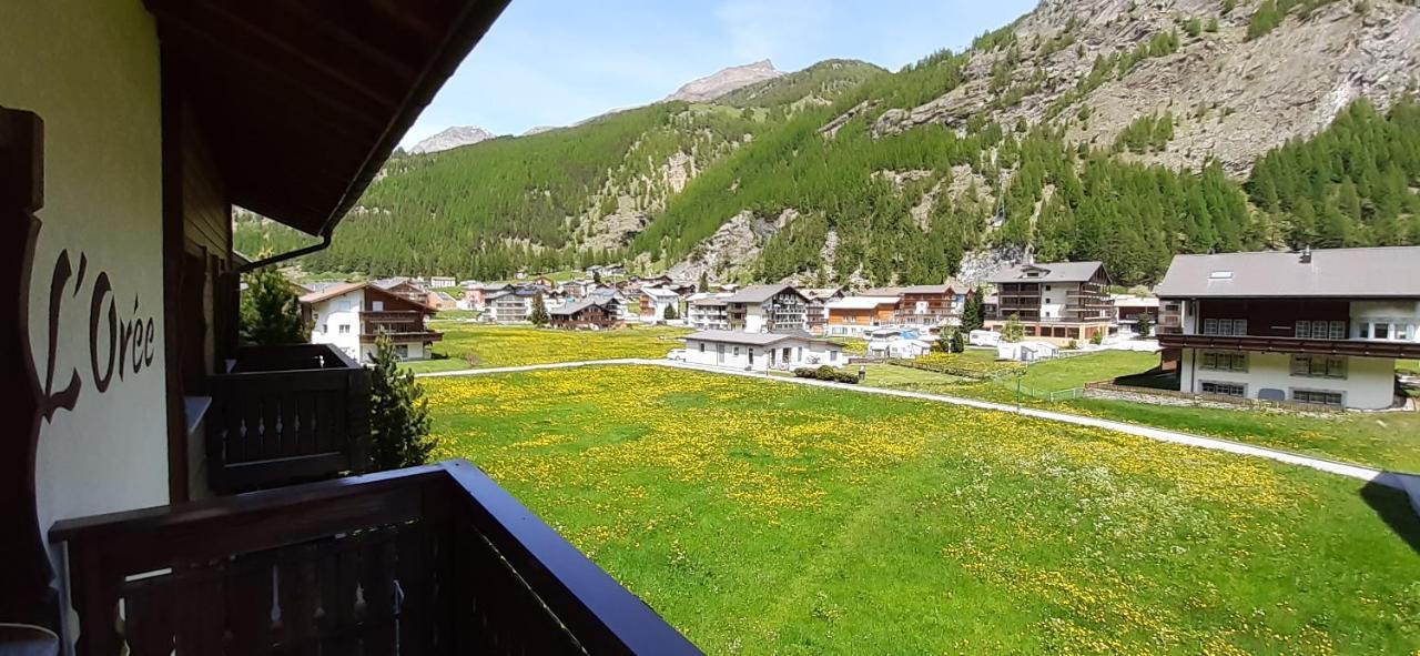 Free Cable Car & Bus In The Summer Haus L'Oree Saas-Grund Dış mekan fotoğraf